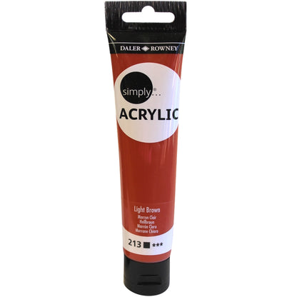 Daler-Rowney Simply Acrylic 75 ml - Brun clair