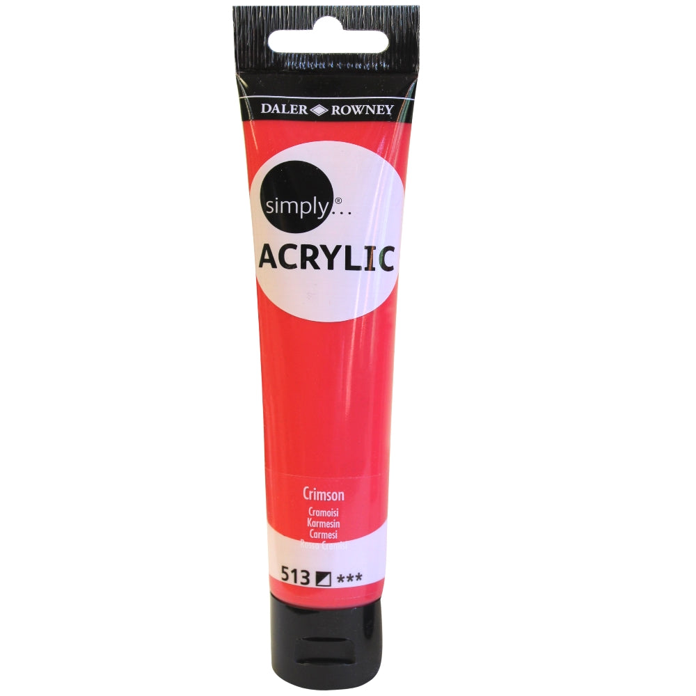 Daler-Rowney Simply Acrylic 75 ml - Crimson
