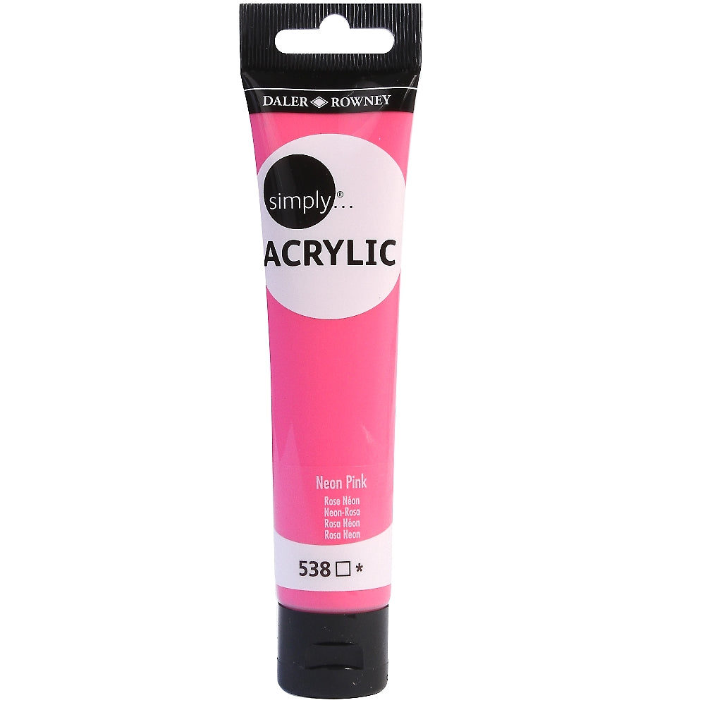 Daler-Rowney Simply Acrylic 75 ml - Neon Pink