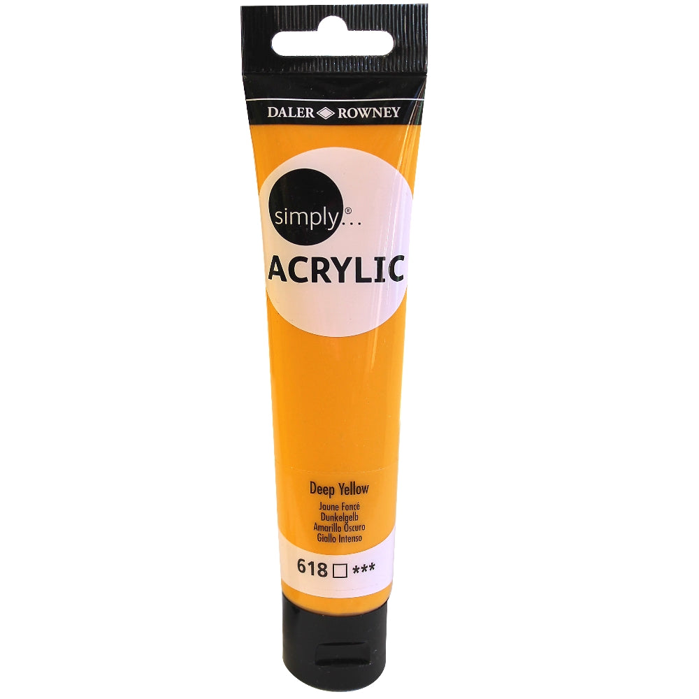 Daler-Rowney Simply Acrylic 75 ml - Jaune foncé