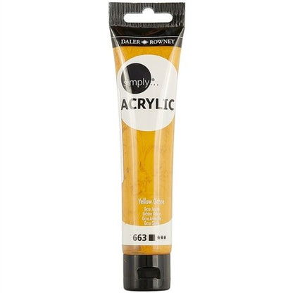 Daler-Rowney Simply Acrylic 75 ml - Yellow Ochre