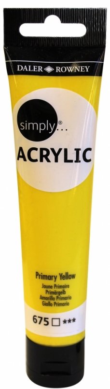 Daler-Rowney Simply Acrylic 75 ml - Jaune primaire