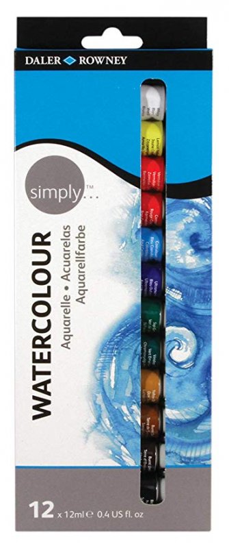 Daler-Rowney Simply Watercolour Sets - 12 x 12 ml