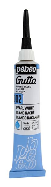 Pebeo Gutta Silk Outliner 20 ml - 02 - Blanc nacré