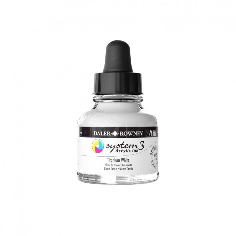 Daler-Rowney System3 Acrylic Ink 29.5 ml - Titanium White