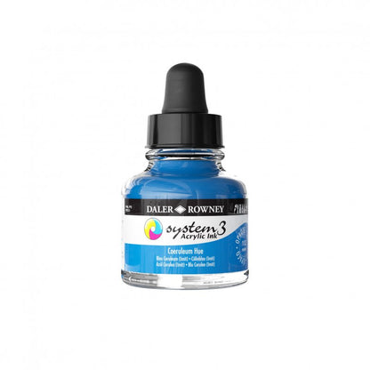 Daler-Rowney System3 Acrylic Ink 29.5 ml - Coeruleum Hue