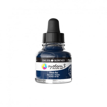 Daler-Rowney System3 Acrylic Ink 29.5 ml - Phthalo Blue