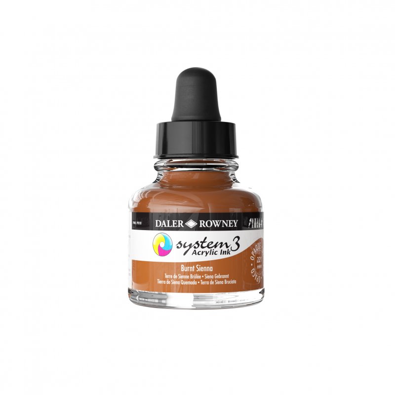 Daler-Rowney System3 Acrylic Ink 29.5 ml - Burnt Sienna