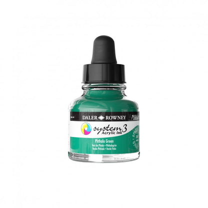Daler-Rowney System3 Acrylic Ink 29.5 ml - Phthalo Green