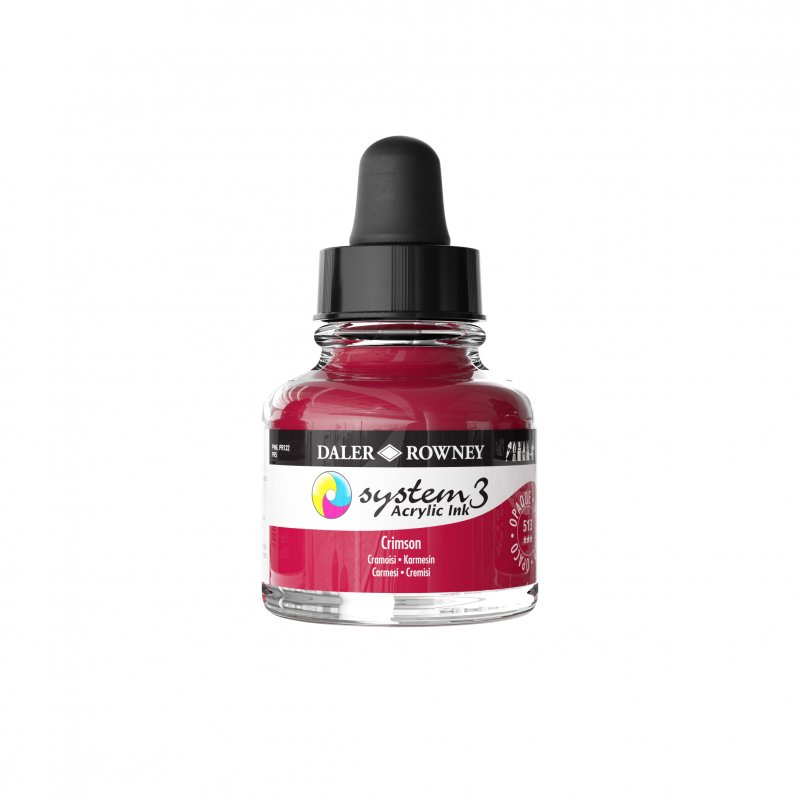 Daler-Rowney System3 Acrylic Ink 29.5 ml - Crimson