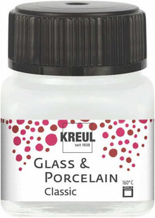 Kreul Peinture verre et porcelaine Classic 20 ml - Opaque Creme Blanc