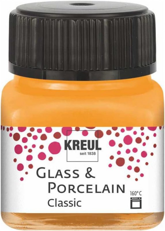 Kreul Peinture verre et porcelaine Classic 20 ml - Opaque Orange