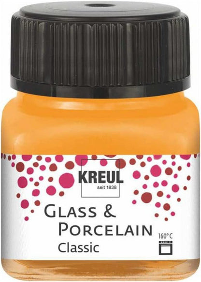 Kreul Peinture verre et porcelaine Classic 20 ml - Opaque Orange