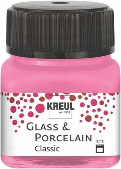 Kreul Peinture verre et porcelaine Classic 20 ml - Opaque Roze