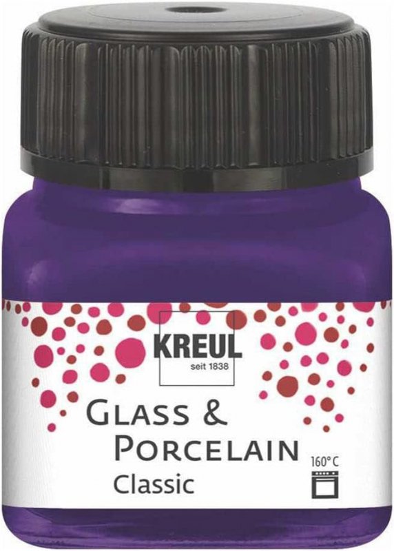 Kreul Peinture verre et porcelaine Classic 20 ml - Opaque Violet