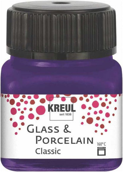 Kreul Peinture verre et porcelaine Classic 20 ml - Opaque Violet