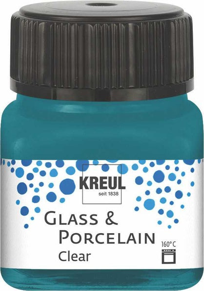 Kreul Glass & Porcelain Clear 20 ml - Turquoise