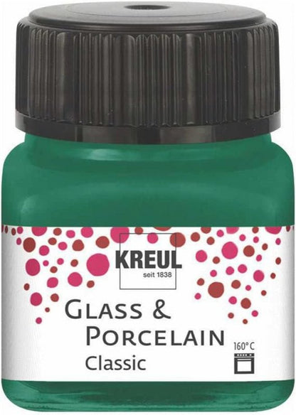 Kreul Peinture verre et porcelaine Classic 20 ml - Opaque Vert foncé