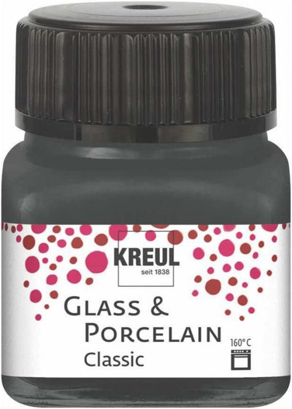 Kreul Peinture verre et porcelaine Classic 20 ml - Opaque Gris