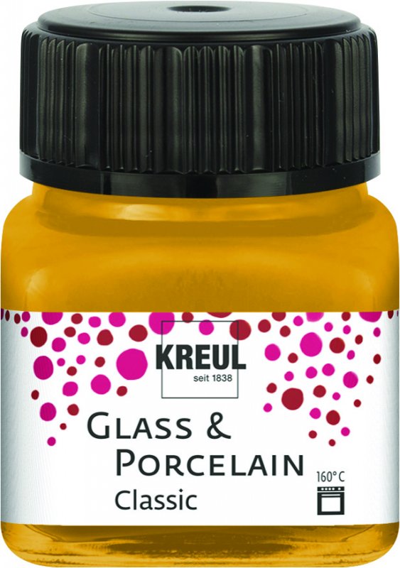 Kreul Peinture verre et porcelaine Classic 20 ml - Metallic Or