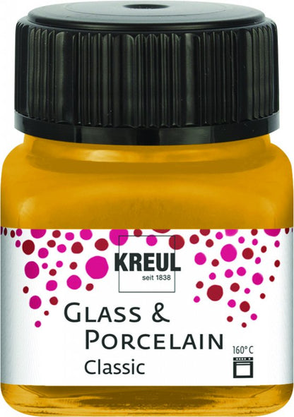Kreul Peinture verre et porcelaine Classic 20 ml - Metallic Or