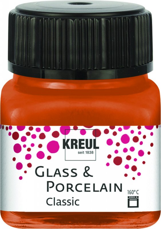 Kreul Peinture verre et porcelaine Classic 20 ml - Metallic Cuivre