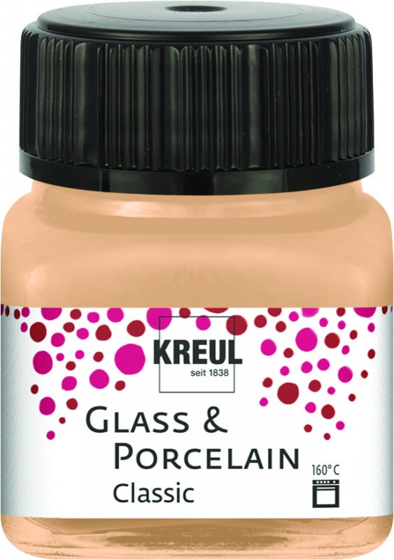 Kreul Peinture verre et porcelaine Classic 20 ml - Metallic Champagne