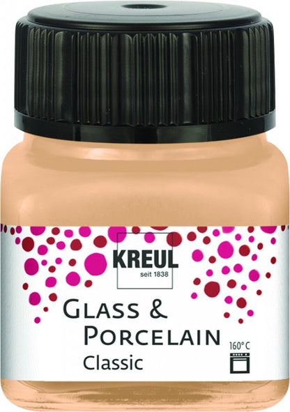 Kreul Peinture verre et porcelaine Classic 20 ml - Metallic Champagne