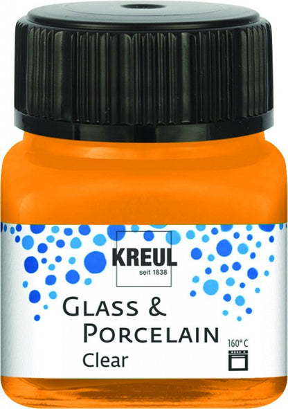 Kreul Glass & Porcelain Clear 20 ml - Orange