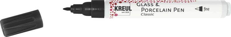 Kreul Glass & Porcelain Porseleinstift Classic - Noir - fine