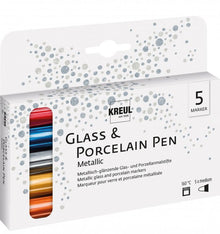 Kreul Marqueurs verre & porcelaine Sets - Metallic Set 5