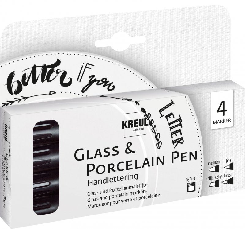 Kreul Marqueurs verre & porcelaine Sets - Handlettering Set 5