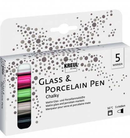 Kreul Marqueurs verre & porcelaine Sets - Chalky Set 5