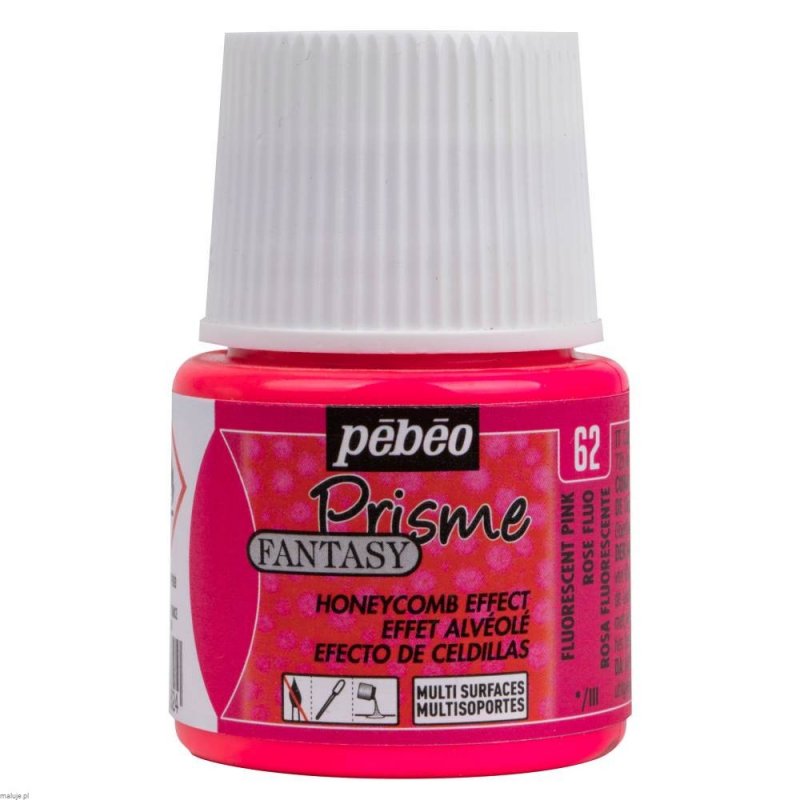 Pebeo Fantasy Prisme Peinture à effets 45 ml - Fluo Roze