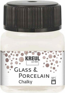 Kreul Peinture verre et porcelaine Chalky 20 ml - White Cotton