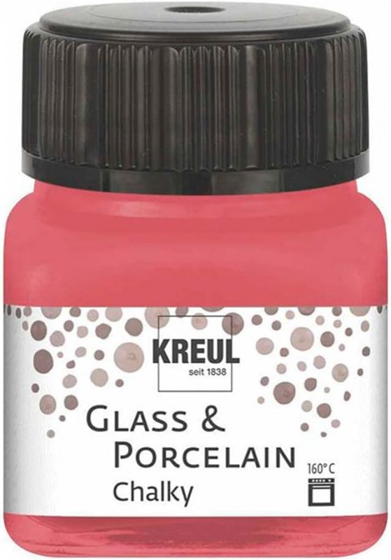 Kreul Peinture verre et porcelaine Chalky 20 ml - Cozy Red