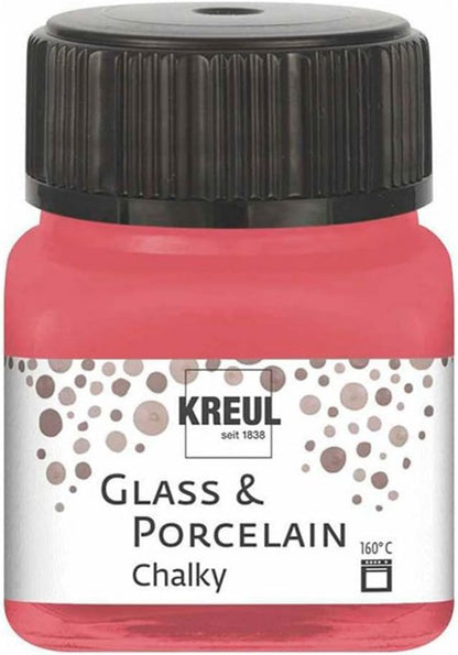 Kreul Peinture verre et porcelaine Chalky 20 ml - Cozy Red