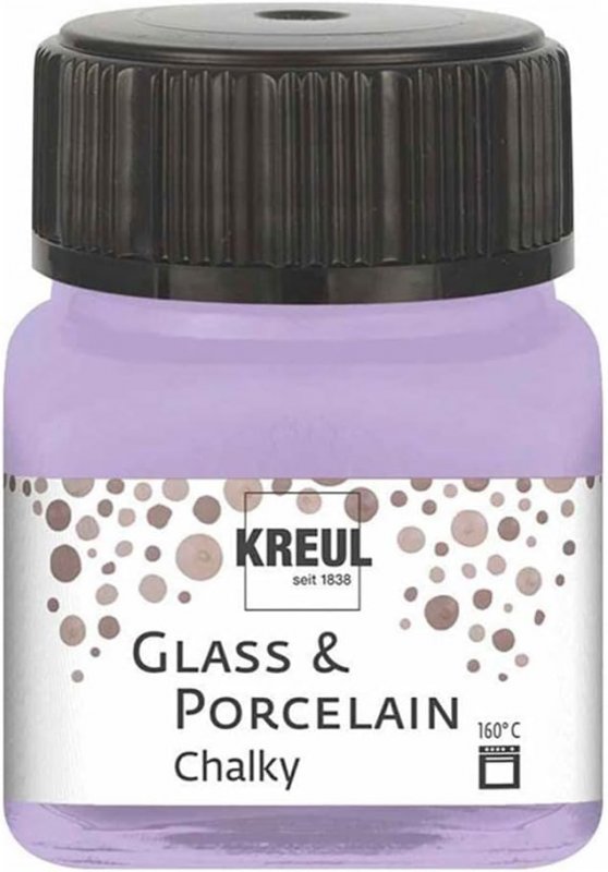 Kreul Peinture verre et porcelaine Chalky 20 ml - Sweet Lavender