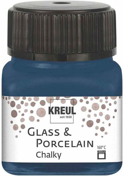 Kreul Peinture verre et porcelaine Chalky 20 ml - Navy Blue