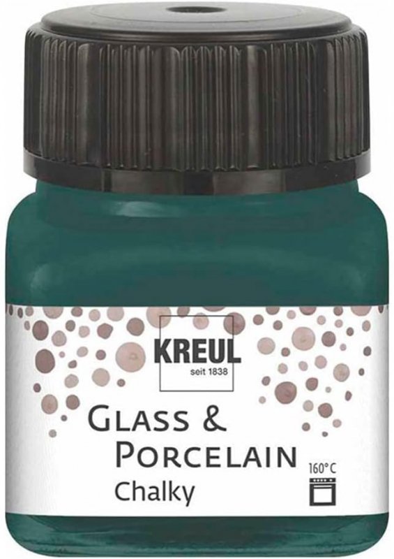 Kreul Peinture verre et porcelaine Chalky 20 ml - Cottage Green