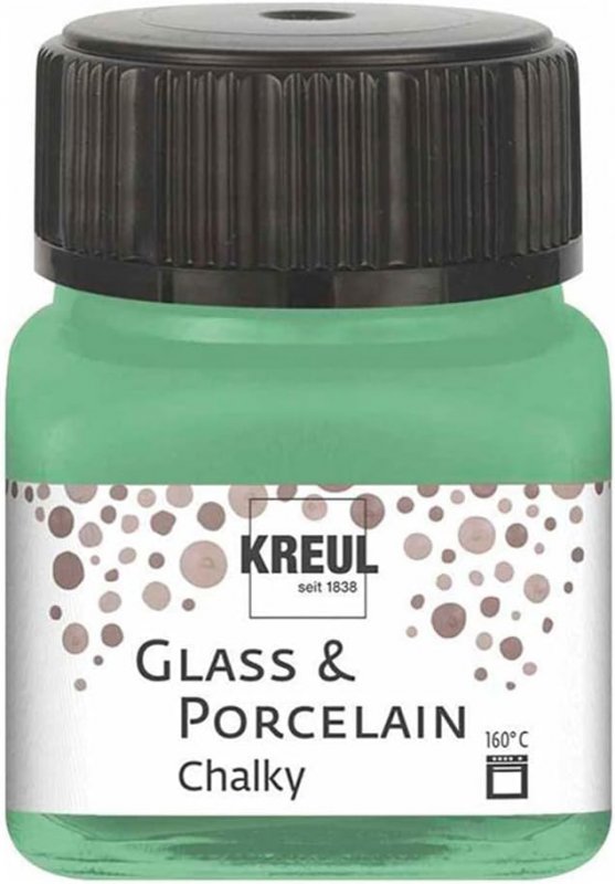 Kreul Peinture verre et porcelaine Chalky 20 ml - Rosemary Green