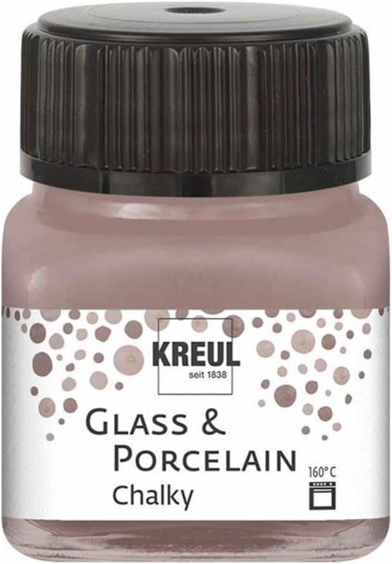 Kreul Peinture verre et porcelaine Chalky 20 ml - Mild Mocca