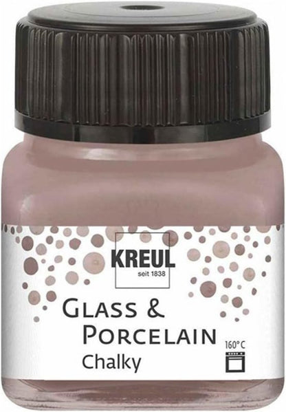 Kreul Peinture verre et porcelaine Chalky 20 ml - Mild Mocca