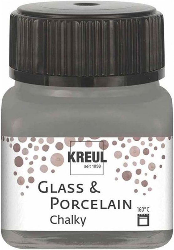 Kreul Peinture verre et porcelaine Chalky 20 ml - Smoky Stone