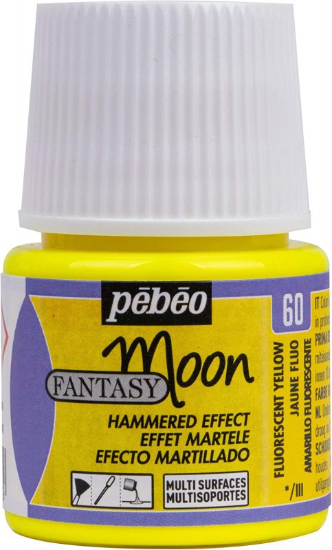 Pebeo Fantasy Moon Peinture à effets 45 ml - Fluo Yellow