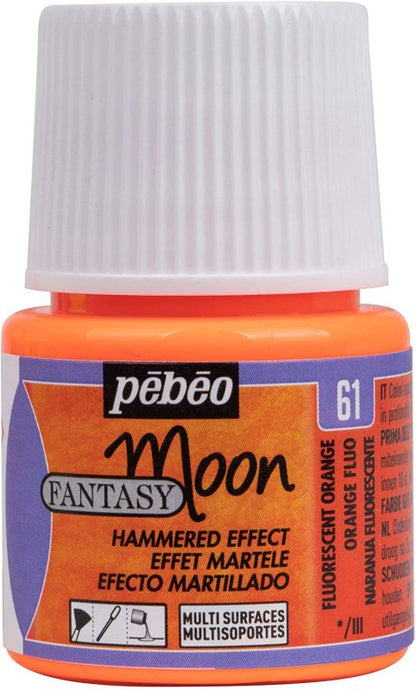 Pebeo Fantasy Moon Peinture à effets 45 ml - Fluo Orange