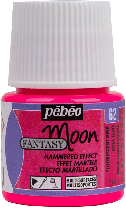 Pebeo Fantasy Moon Peinture à effets 45 ml - Fluo Rose