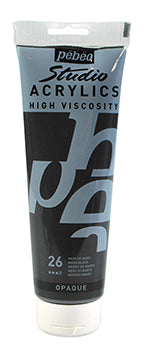 Pebeo Studio Peinture acrylique 250 ml - Mars Black