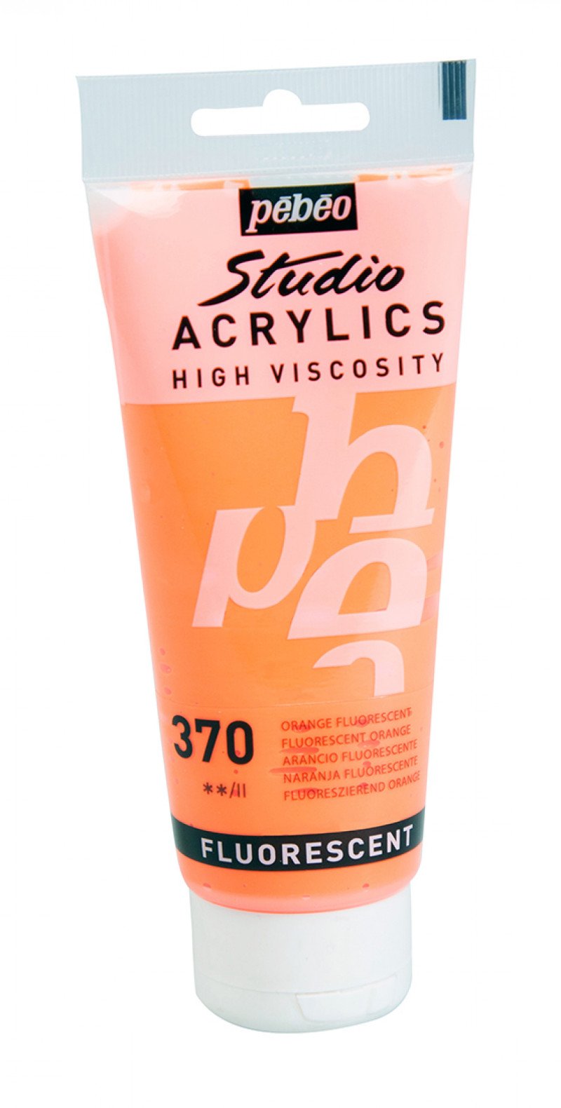 Pebeo Studio Peinture acrylique 100 ml - 370 - Fluo Orange