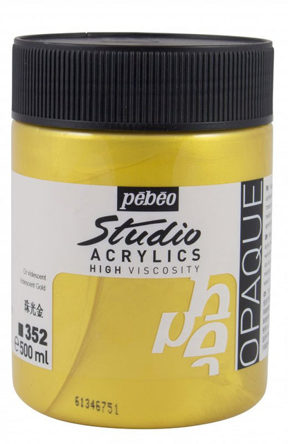 Pebeo Studio Peinture acrylique 500 ml - 352 - Or